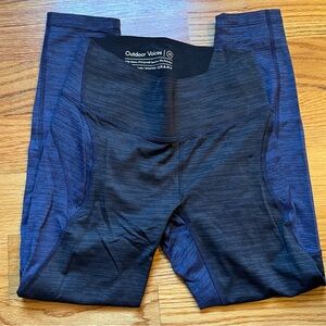 Outdoor voices navy blue and dark gray heathered leggings size XS